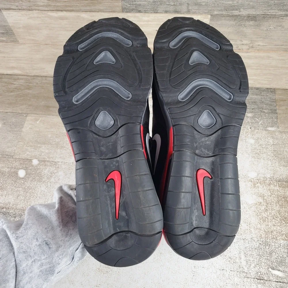 Nike Air Max 200 Mens Shoes Sz 8 Athletic Black University Red Lace Up Sneakers